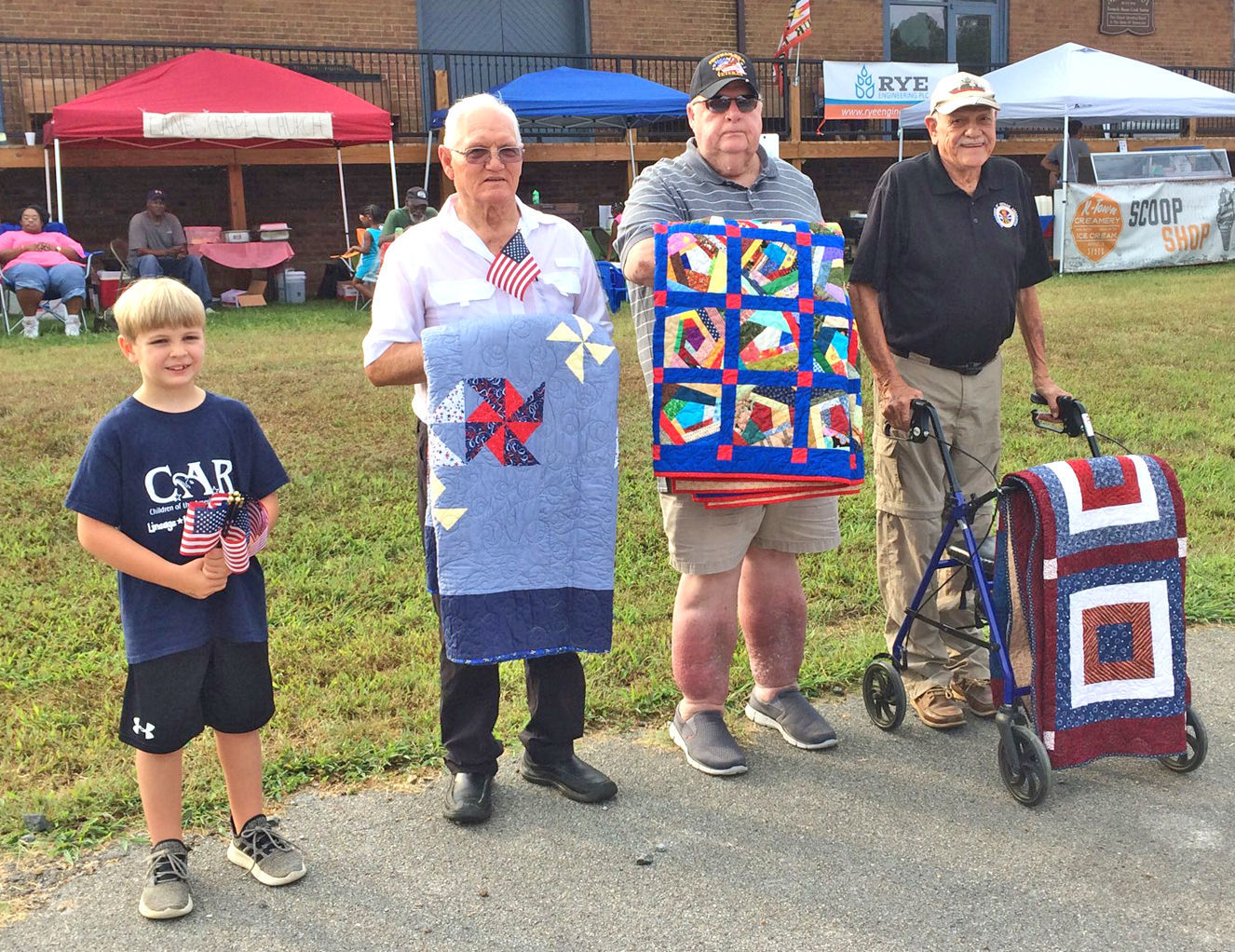 Quilts presented at Fried Green Tomato Festival